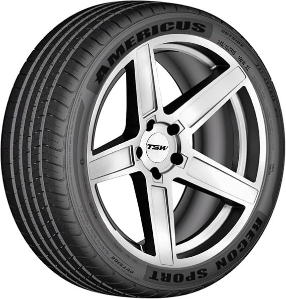 Americus Recon Sport UHP 245/35ZR20 95W XL Passenger Tire | Passenger High Performance All Weather Traction 95W Rated Extra Load Radial Construction Black Sidewall Tire