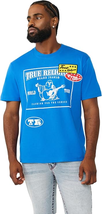 True Religion Mens Logo Patch Tee