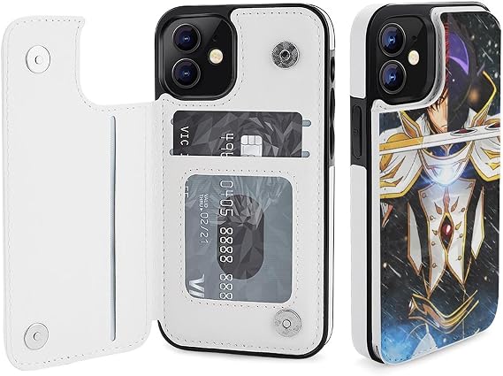 スマホケース iPhone 12 手帳型 コードギアス 反逆のルルーシュ スザク スマートフォンケース かわいい 保護ケース 黄変防止 携帯ケース 全面保護 指紋＆密着痕対策 すり傷防止 耐衝撃 携帯カバー カードポケット付き スタンド機能 薄型軽量＆手触り良い 完璧フィット 押しやすい 脱着無損 おしゃれ iPhone 12