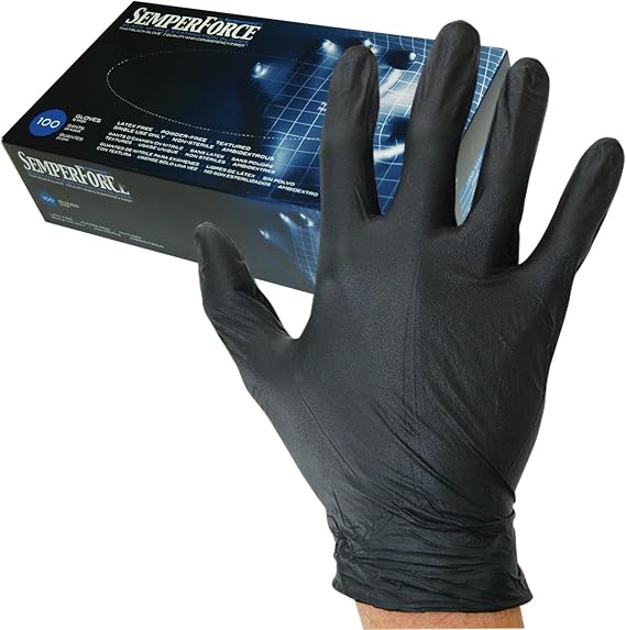 Sempermed Semperforce Black Nitrile-large-Box/100, Large