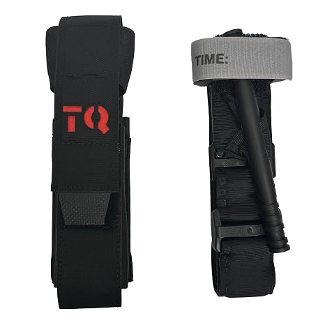 Rescue Essentials CAT GEN7 Tourniquet with Universal Tourniquet Holder Gen2, 7" x 2" x 2", Black with Black Tab Belt/Vest Mount Trauma/Tactical Medical Kit, 1-Pack (TQ Plus Holder) | 7" x 2" x 2", Black Tab, Belt/Vest Mount, Trauma/Tactical Medical Kit, 1-Pack (TQ plus Holder)