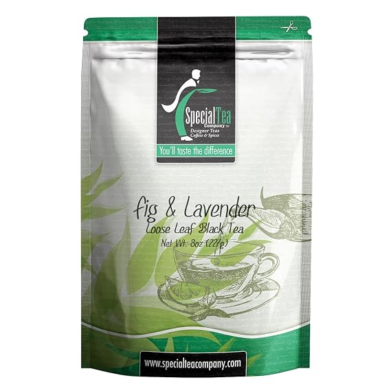 Special Tea Loose Leaf Black Tea, Fig and Lavender, 8 Ounce