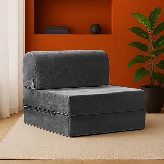 homedius Magic Folding Sofa Bed Anthracite Single