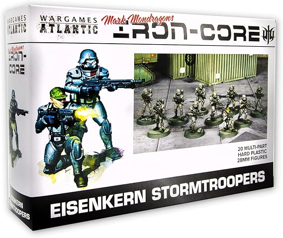 Wargames Atlantic Eisenkern Stormtroopers 20 Hard Plastic 28mm Figures MM001