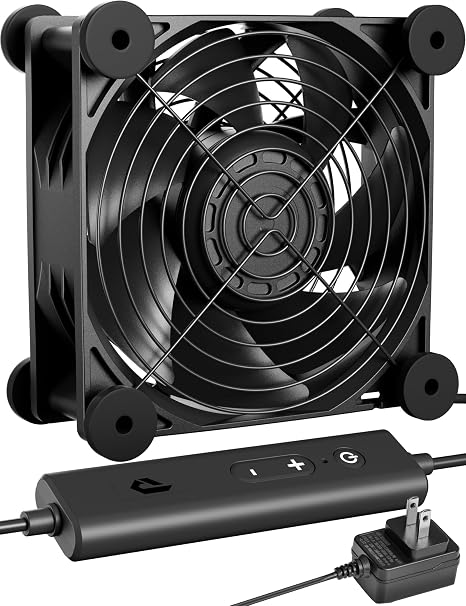 upHere Cooling Fan, 4.7 inches 12 cm, AC Power Supply, Exhaust