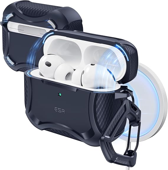 ESR for AirPods Pro 3 Case (2025), Magnetic Lid, Navy Blue