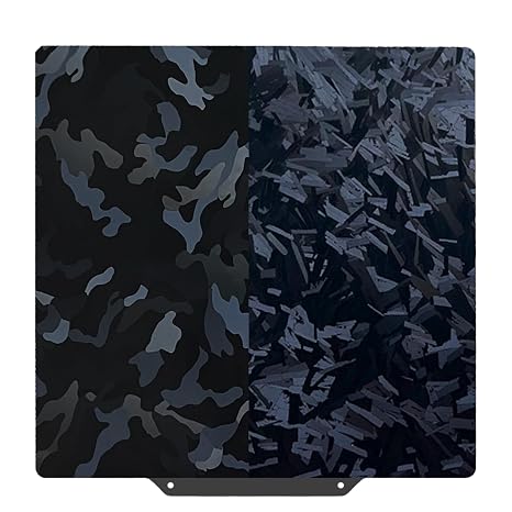 AD5M/AD5X Build Plate for Flashforge AD5X/5M/5M pro/Ender 3/3 Pro/Ender 3 S1/Ender 3 V2 Neo/Ender 3 Neo 3D Printer,High-Rise+Camouflage Spring Steel Sheet 235 x 235 mm 3D Printer Platform