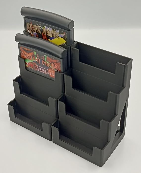 Atari Jaguar Cartridge Display Stand Tower Holder Case - Holds 8 Games