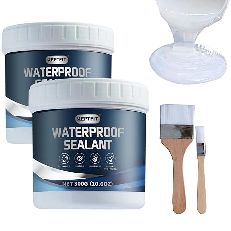 Invisible Waterproof Agent, 2 * 10oz Transparent Invisible Sealant Set, Transparent Coating Agent, Anti-Leakage Sealant, Indoor Outdoor Repairing Leak Waterproof Adhesive