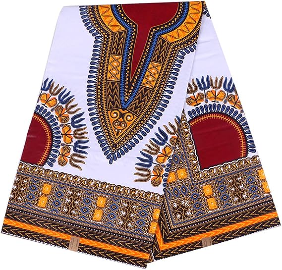 HollandaisWax African Fabric 6 Yard Printed Wax Cloth African Ankara Fabric for Party Dress 2003