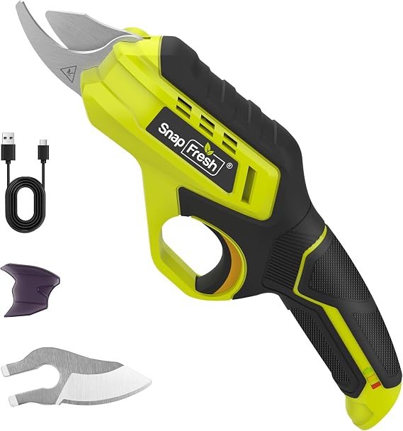 SnapFresh 4V Electric Pruning Shears, 0.8" Cutting Capacity w/Extra Blade