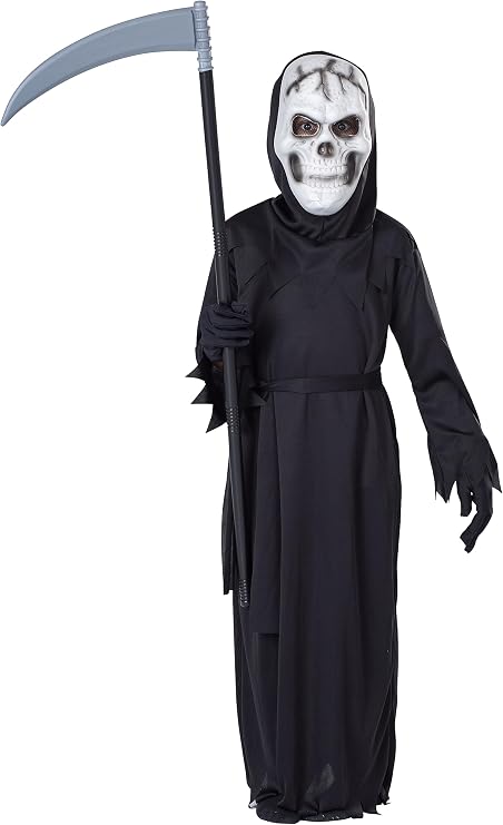 Dress Up America Grim Reaper Costume for Kids - Scary Halloween Costumes - Scary Halloween Costumes for Boys
