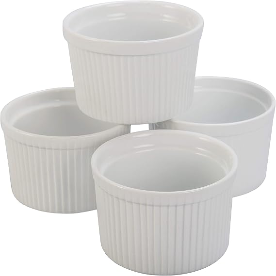 BIA Cordon Bleu Classic 8-Ounce Ramekin, Set of 4, White (900015S4SIOC)