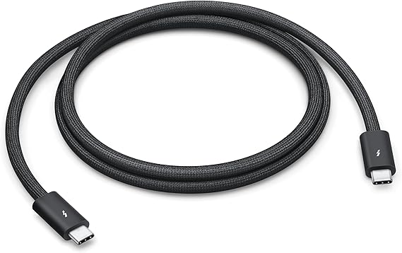 Apple Thunderbolt 5 (USBC) Pro Cable (1m) | High-speed data transfer and video output with 120Gbps bandwidth, 240W charging and Thunderbolt 5 support