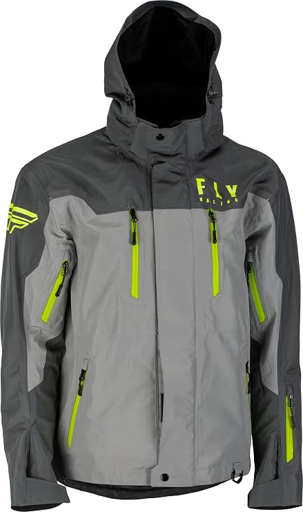 Fly Racing Incline Winter Jacket Mens Waterproof, Windproof Shell for Snowmobiling, Skiing & Winter Sports