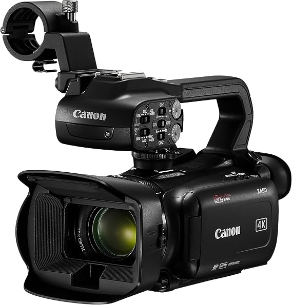 Canon XA60 Professional UHD 4K Camcorder Lens Kit (Black) | 20x Optical Zoom, LCD Touchscreen
