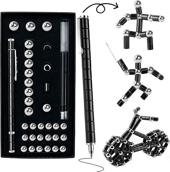 Fidget Pen for Focus & Creativity - Gifts For Men Premium Metal Sensory Tool, Smooth Spinning & Decompression Desk Gadget for ADHD, Anxiety Relief, Perfect Executive Gift for Office, Home & Study