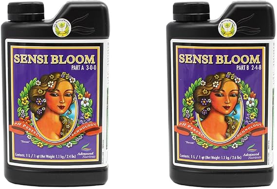Advanced Nutrients 6101-14AB pH Perfect Sensi Bloom Part A+B, 1 Liter, Brown/A 2pack