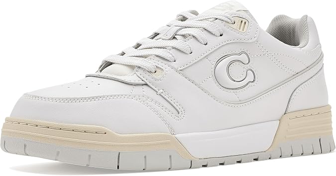 Coach, Men's, Soho Sneakers, Optic White, 7, Medium