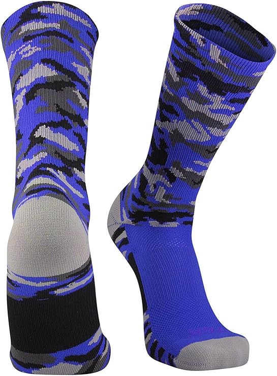 TCK Athletic Camo Crew Socks - Basketball Football Lacrosse Baseball