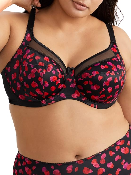 GODDESS Kayla Side Support Bra 46H, Dark Romance