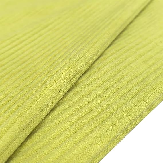 XMAYODS Large Cushion Cover 60cm x 60cm 40x40cm Striped Cushion Cases Square/Rectangle Corduroy Pillow Covers 40 x 60cm 50cm x 50cm for Living Room Sofa Chair(Lime Green,40x60cm(Pack of 1))