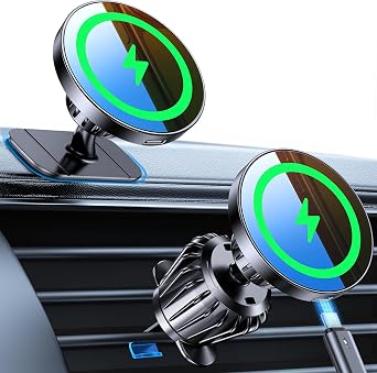 Kaistyle for MagSafe Car Mount ChargerStronger MagnetsMagnetic Wireless Car Charger with Dashboard Pad Mounting Phone Holders for Your Car Accessories for Women Men Car Mount for iPhone 17 16 15 14
