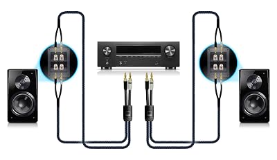 SVS SoundPath Ultra Bi-Wire Speaker Cable with Spade Connectors - Each 10 ft.