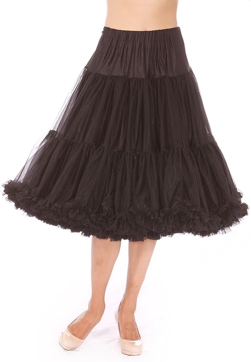 Malco Modes Samantha 835 Tea-Length Petticoat for Halloween Costume, Vintage Style, Party wear and Festive Crinoline