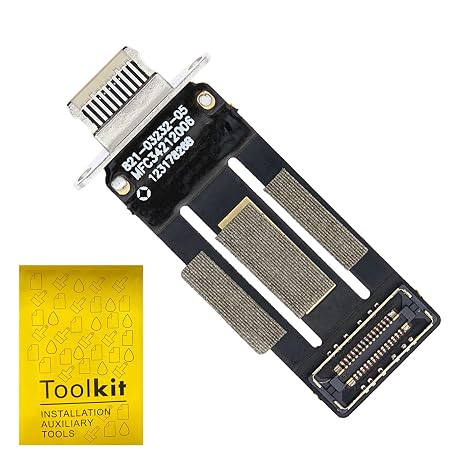 Dock Connector Replacement Compatible with iPad mini 6 A2567 A2568 A2569 2021 Charging Port Assembly Flex Cable(White)