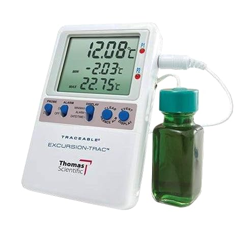 Thomas 1198D76EA 6430 Traceable Excursion-Trac Datalogging Thermometer, 1 Bottle Probe