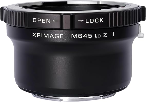 Lens Mount Adapter Ring Compatible with Mamiya 645 Lens to Nikon Z Cinema Camera Z5 Z6 Z7 Z8 Z9 ZR RED V-Raptor Komodo-X