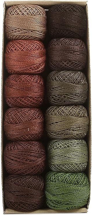 Valdani Pearl Cotton Ball Size 8 73yd Forest Canvas