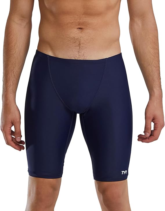 TYR TYReco Men's Jammer Swimsuit Chlorine Resistant Compression Swimwear for Racing, Lap Swimming, and Fitness
