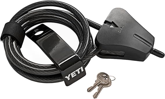 YETI Security Cable Lock and Bracket for Tundra Coolers