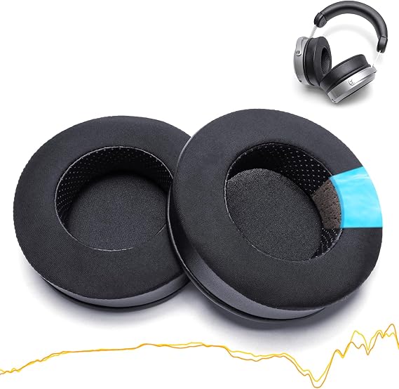 Sundara Cooling Gel Earpads Compatible with HiFiMan Sundara, HE-400 HE-400i HE400S HE-500 HE-560 HE35X HE-4 HE-4XX HE-5 HE6 HE-X4 HE-5SE Covered with Ice Cloth Replacement Ear Pads