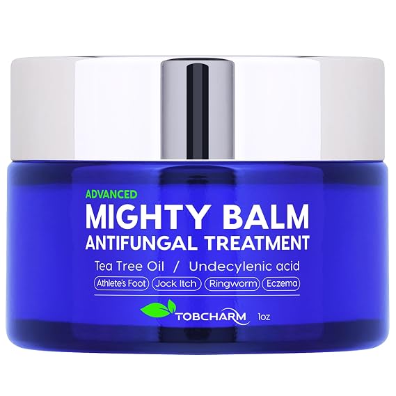 Tobcharm Antifungal Cream with Tea Tree Oil for Ringworm, Jock Itch, Athletes Foot, and Fungal Skin Infections Anti-Fungal Foot Cream for Fast Relief and Healing