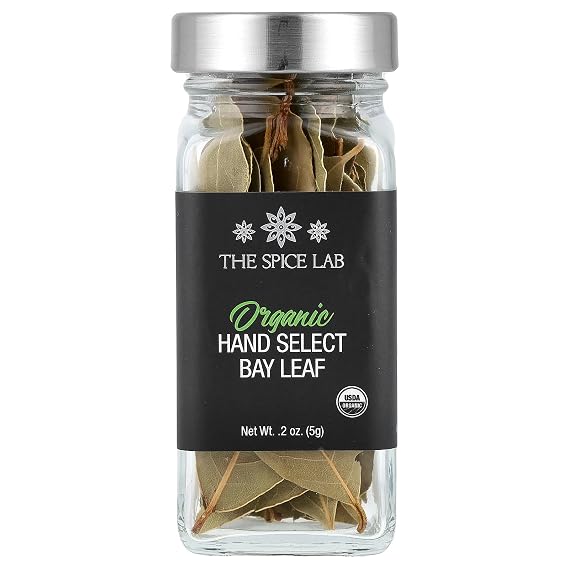The Spice Lab Organic Hand Select Bay Leaf, 0.2 oz (5 g)