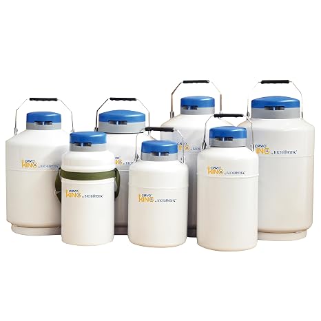 3L Liquid Nitrogen Tank, Cryogenic Container with 6 Canisters