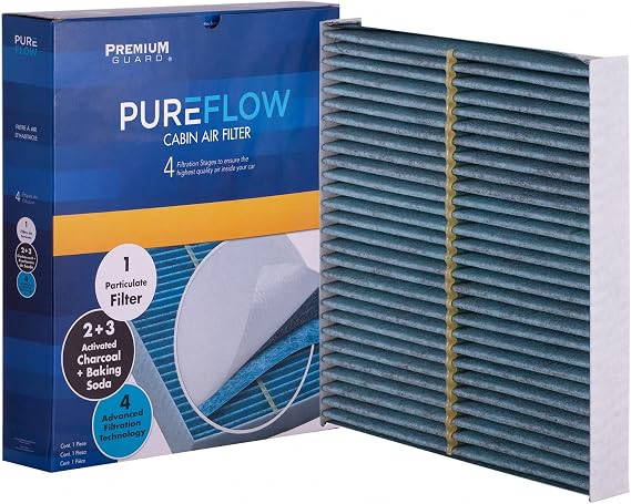 PUREFLOW PC4479X Cabin Air Filter | Fits 2011-2020 Dodge Grand Caravan 3.6L; 2011-2016 Chrysler Town & Country 3.6L; 2022-2026 Nissan Frontier 3.8L
