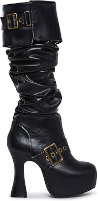Dolls Kill Ren Faire Plat. Slouchy Boot by Trickz N' Treatz