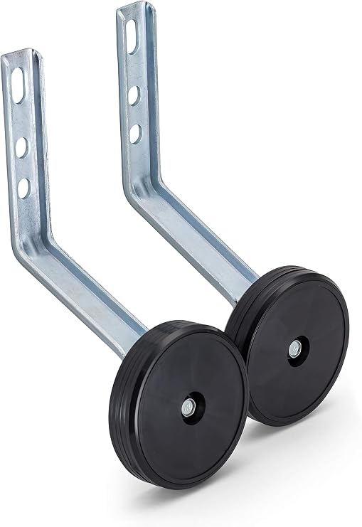 Schwinn Training Wheels for Kids Bikes, Fits 12, 14, 16, 18, 20 Inch Wheel Bicycles, Sturdy Steel Brackets, Easy to Adjust, Two Decal Sets Included