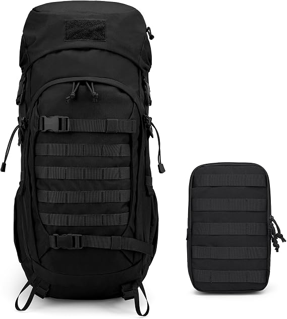 Mardingtop 50L Hiking Backpack+ Molle Tactical Utility Pouch