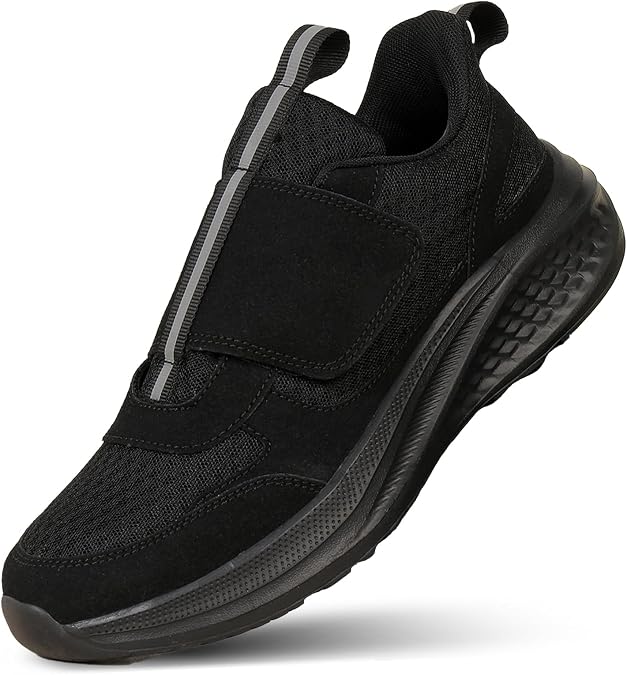 Diabetic Shoes for Men Slip on Wide Orthopedic Adjustable Sneakers