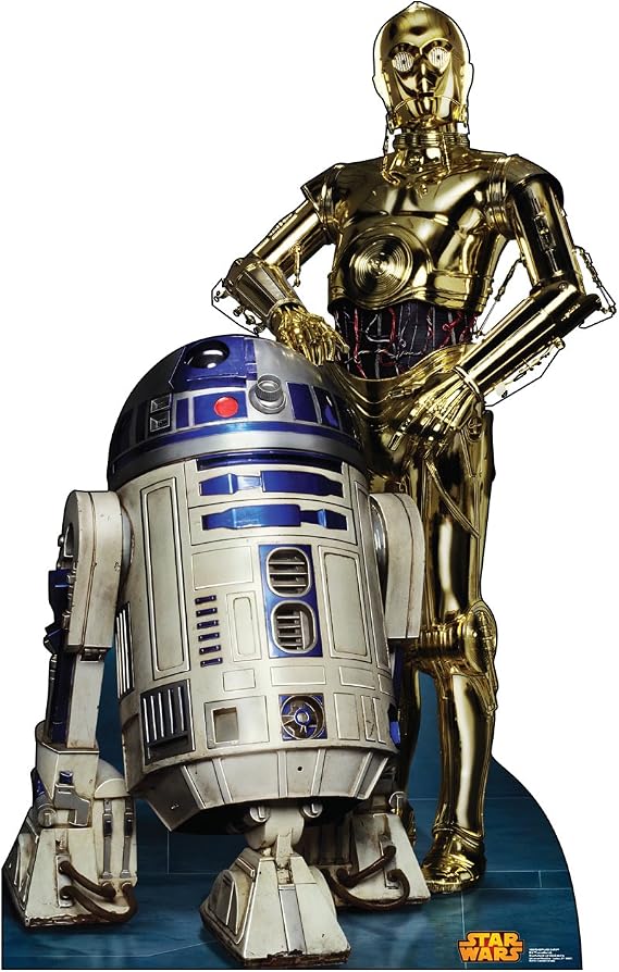 Advanced Graphics R2D2 & C3PO Life Size Cardboard Cutout Standup - Star Wars Classics Retouched