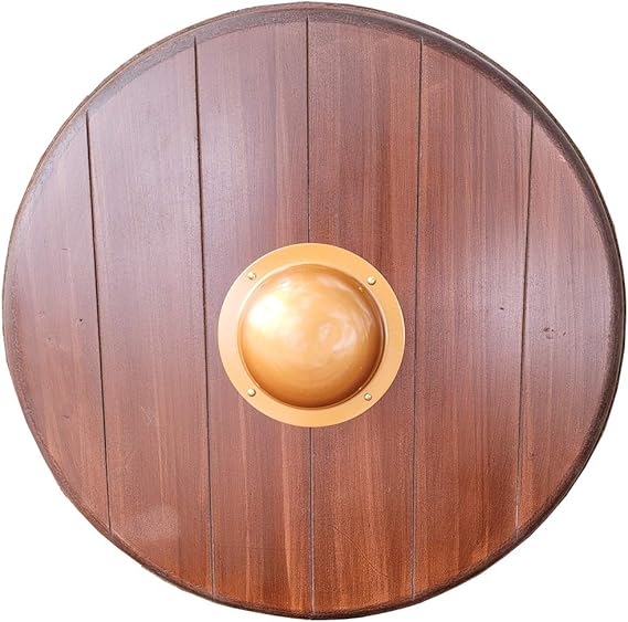 Norse Viking Raider Medieval Warrior Battle Ready Functional Kings Gold Shield
