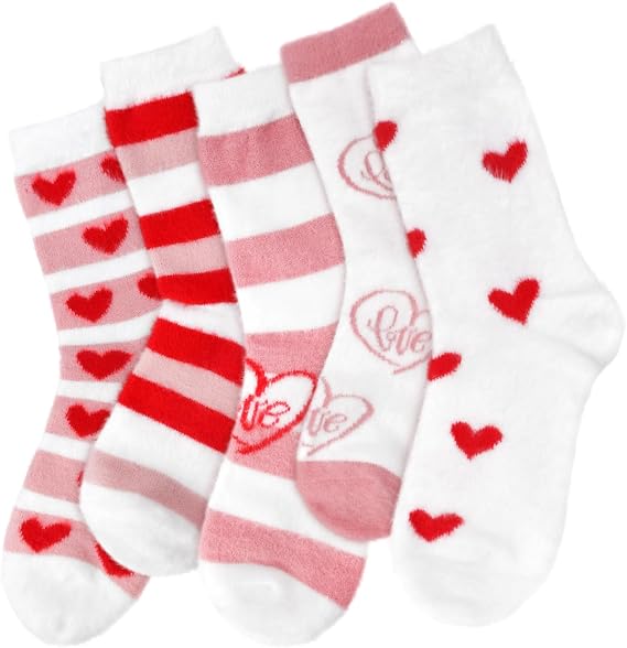FilmHOO Fuzzy Socks for Women Cozy Fluffy Warm Socks
