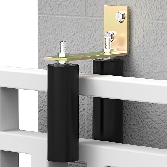 ForoGore 6" Slide Gate Guide Roller with L-Bracket Universal Sliding Gate Rollers Adjustable Sliding Gate Guide Roller for Rolling Gate, Sliding Door, Sliding Gate Hardware Kit