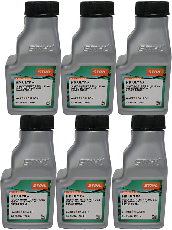STIHL 0781 313 8002 2.6 Ounce High Performance Ultra 2 Cycle Engine Oil, 6 Pack