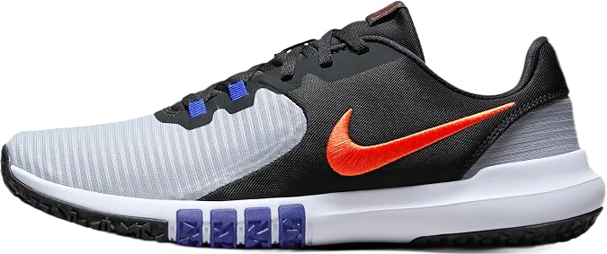 Nike Flex Control 4 Men's Training Shoe (CD0197-013, Wolf Grey/Black/Racer Blue/Team Orange) Size 11